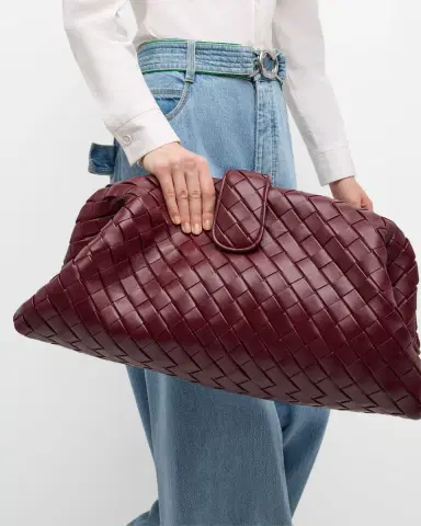 Bottega Veneta Maxi Lauren 1980 Leather Clutch Bag | Thumbnail 4