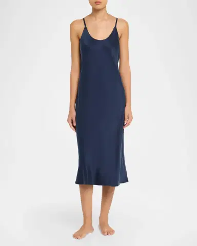 Lunya Backless Washable Silk Mini Slip Dress | Thumbnail 2