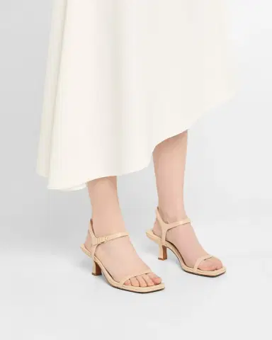 Vince Coco Leather Kitten-Heel Sandals | Thumbnail 2