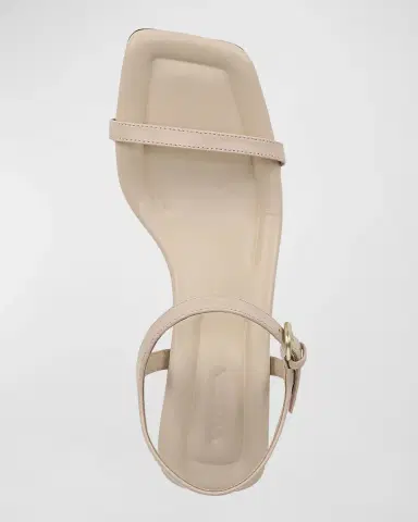 Vince Coco Leather Kitten-Heel Sandals | Thumbnail 5