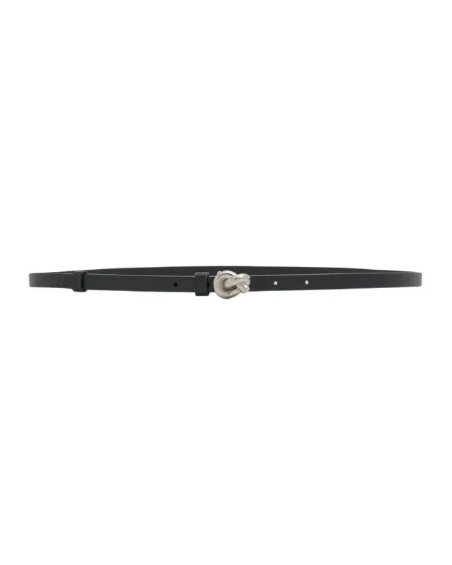 Bottega Veneta Knot Buckle Leather Belt