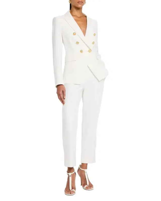 Veronica Beard Renzo Straight Crop Pants