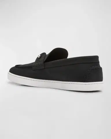 Christian Louboutin Men's Chambeliboat Nubuck Boat Shoes | Thumbnail 4 Christian Louboutin Men's Chambeliboat Nubuck Boat Shoes | Thumbnail 4