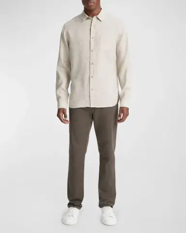 Vince Men's Linen Sport Shirt | Thumbnail 2 Vince Men's Linen Sport Shirt | Thumbnail 2