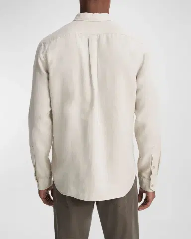 Vince Men's Linen Sport Shirt | Thumbnail 3 Vince Men's Linen Sport Shirt | Thumbnail 3