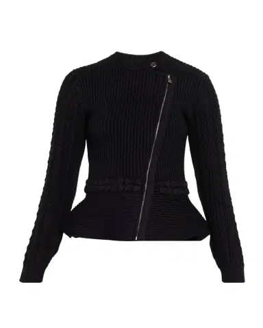 SIMKHAI Andi Mixed-Knit Cotton Peplum Jacket | Thumbnail 1 SIMKHAI Andi Mixed-Knit Cotton Peplum Jacket | Thumbnail 1