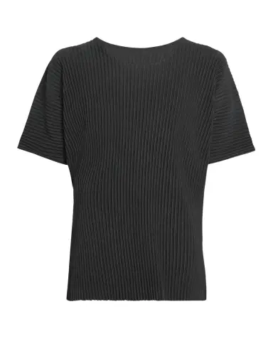 Homme Plissé Issey Miyake Men 's Basics Short-Sleeve Pleated Shirt | Thumbnail 1 Homme Plissé Issey Miyake Men 's Basics Short-Sleeve Pleated Shirt | Thumbnail 1