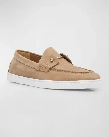 Christian Louboutin Men's Chambeliboat Nubuck Boat Shoes | Thumbnail 3 Christian Louboutin Men's Chambeliboat Nubuck Boat Shoes | Thumbnail 3