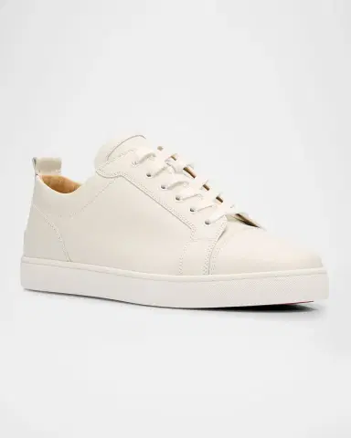 Christian Louboutin Men's Louis Junior Leather Low-Top Sneakers | Thumbnail 3