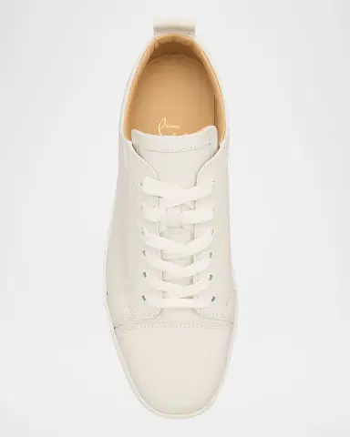 Christian Louboutin Men's Louis Junior Leather Low-Top Sneakers | Thumbnail 5