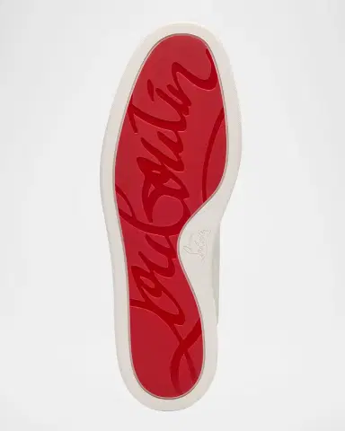 Christian Louboutin Men's Louis Junior Leather Low-Top Sneakers | Thumbnail 7