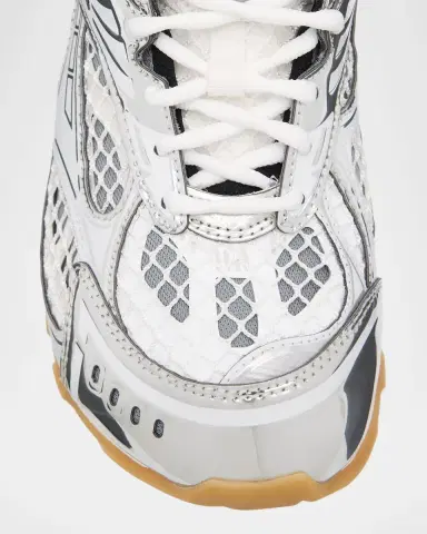 Bottega Veneta Women's Orbit Metallic Net Runner Sneakers | Thumbnail 6