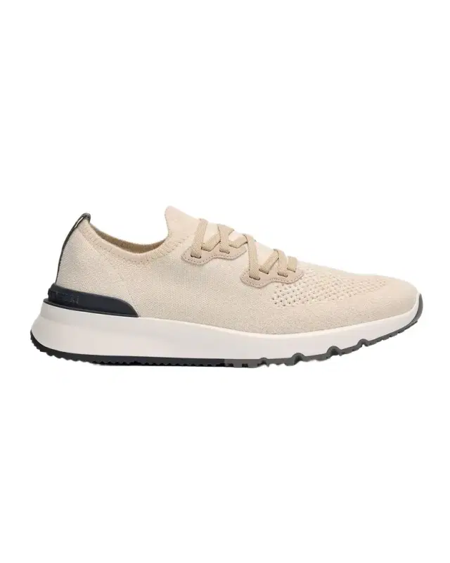 Brunello Cucinelli Men 's Melange Knit Runner Sneakers