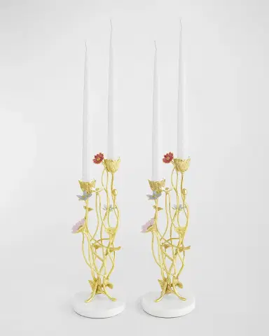 Michael Aram Wildflowers Candleholders, Set of 2 | Thumbnail 3