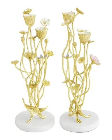 Michael Aram Wildflowers Candleholders, Set of 2 | Thumbnail 1