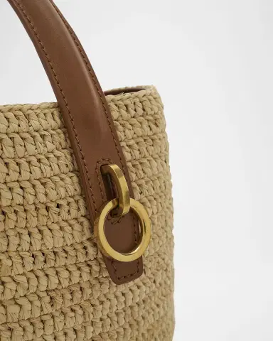 Saint Laurent Le 37 Raffia Bucket Bag | Thumbnail 5 Saint Laurent Le 37 Raffia Bucket Bag | Thumbnail 5