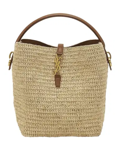Saint Laurent Le 37 Raffia Bucket Bag | Thumbnail 1 Saint Laurent Le 37 Raffia Bucket Bag | Thumbnail 1