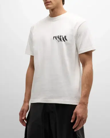 PURPLE Men's Jersey Logo T-Shirt | Thumbnail 2