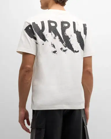 PURPLE Men's Jersey Logo T-Shirt | Thumbnail 3