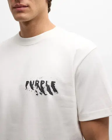 PURPLE Men's Jersey Logo T-Shirt | Thumbnail 5