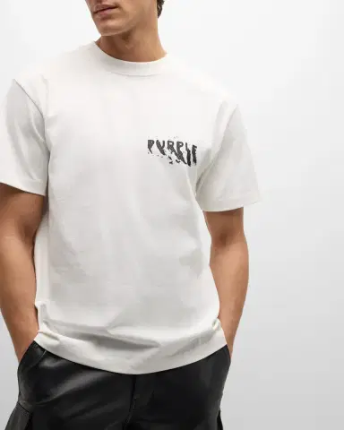 PURPLE Men's Jersey Logo T-Shirt | Thumbnail 6