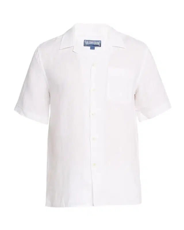 Men 's Garment-Dyed Linen Camp Shirt