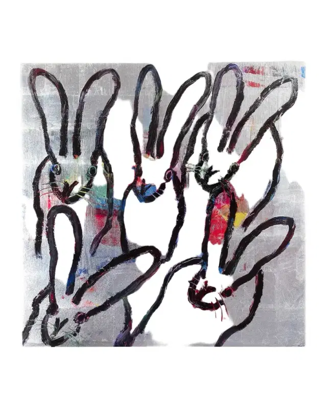 Hunt Slonem Color Burst Bunnies Placemat