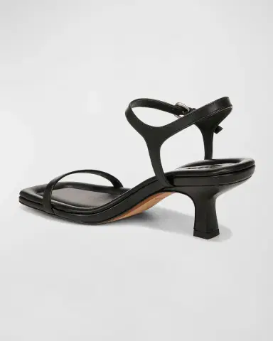 Vince Coco Leather Kitten-Heel Sandals | Thumbnail 4