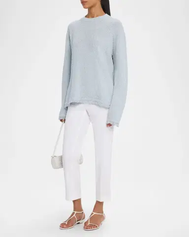 Theory Treeca Cropped Slim Pull-On Pants | Thumbnail 2 Theory Treeca Cropped Slim Pull-On Pants | Thumbnail 2