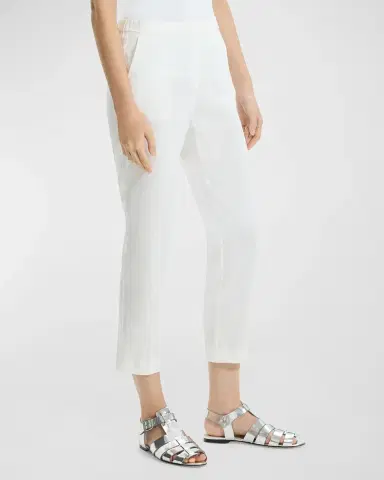 Theory Treeca Cropped Slim Pull-On Pants | Thumbnail 7 Theory Treeca Cropped Slim Pull-On Pants | Thumbnail 7