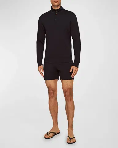 Orlebar Brown Men's Isar Quarter-Zip Sweatshirt | Thumbnail 2