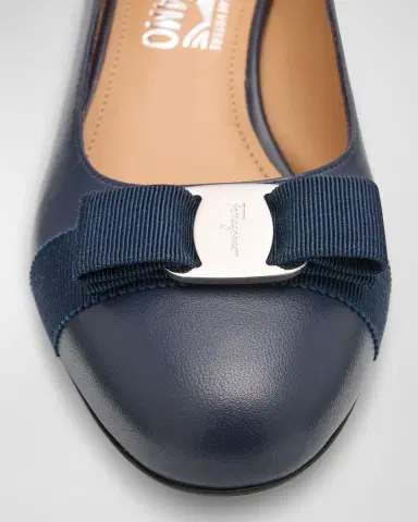 Ferragamo Vara Leather Bow Low Pumps | Thumbnail 6 Ferragamo Vara Leather Bow Low Pumps | Thumbnail 6
