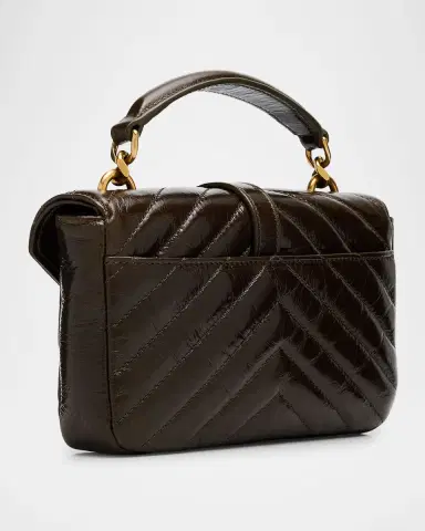 Saint Laurent College Mini YSL Quilted Top Handle Bag | Thumbnail 7 Saint Laurent College Mini YSL Quilted Top Handle Bag | Thumbnail 7