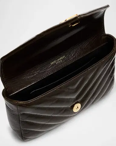 Saint Laurent College Mini YSL Quilted Top Handle Bag | Thumbnail 8 Saint Laurent College Mini YSL Quilted Top Handle Bag | Thumbnail 8