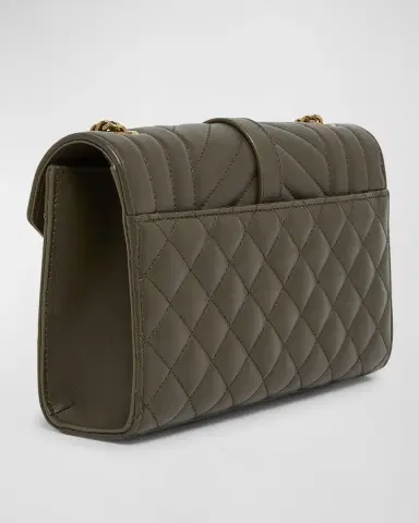 Saint Laurent Envelope Triquilt Small YSL Shoulder Bag in Smooth Leather | Thumbnail 5 Saint Laurent Envelope Triquilt Small YSL Shoulder Bag in Smooth Leather | Thumbnail 5