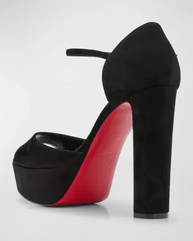 Christian Louboutin 130mm Sandaloo Suede Platform Sandals | Thumbnail 4