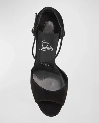 Christian Louboutin 130mm Sandaloo Suede Platform Sandals | Thumbnail 6