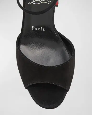 Christian Louboutin 130mm Sandaloo Suede Platform Sandals | Thumbnail 7