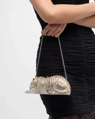 Judith Leiber Couture Wildcat Golden Cub Crystal Clutch Bag | Thumbnail 4 Judith Leiber Couture Wildcat Golden Cub Crystal Clutch Bag | Thumbnail 4