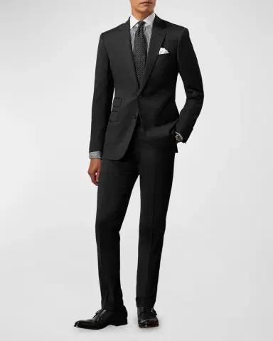 Ralph Lauren Purple Label Men's Gregory Hand-Tailored Wool Serge Suit | Thumbnail 2