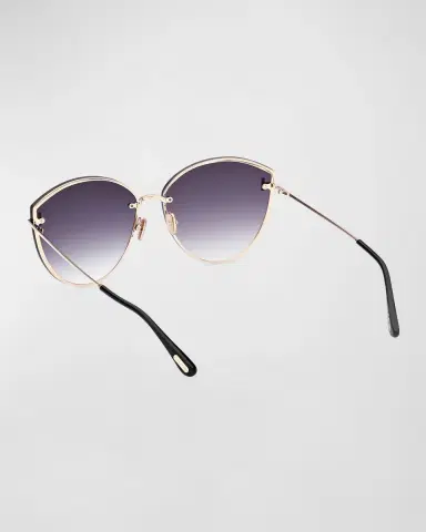 Tom Ford Evangeline Metal Cat-Eye Sunglasses | Thumbnail 2
