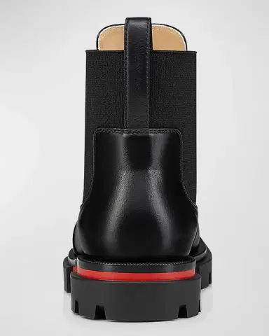 Christian Louboutin Girl 's Marchacroche Calf Leather Boots, Toddlers/Kids | Thumbnail 3