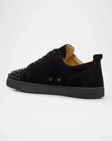 Christian Louboutin Men's Louis Junior Spikes Leather Low-Top Sneakers | Thumbnail 4 Christian Louboutin Men's Louis Junior Spikes Leather Low-Top Sneakers | Thumbnail 4
