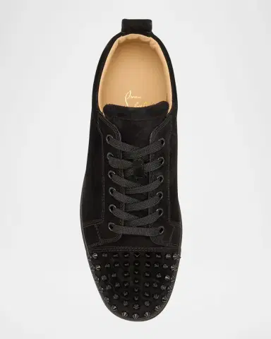 Christian Louboutin Men's Louis Junior Spikes Leather Low-Top Sneakers | Thumbnail 6 Christian Louboutin Men's Louis Junior Spikes Leather Low-Top Sneakers | Thumbnail 6