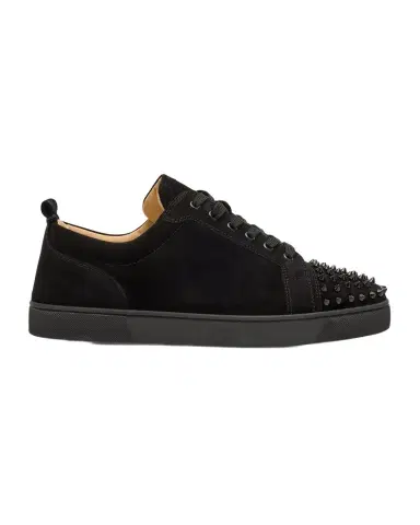 Christian Louboutin Men's Louis Junior Spikes Leather Low-Top Sneakers | Thumbnail 1 Christian Louboutin Men's Louis Junior Spikes Leather Low-Top Sneakers | Thumbnail 1
