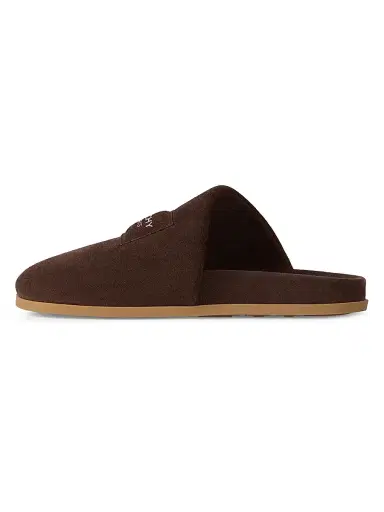 Givenchy Men's Puffy Mules in Suede - Dark Brown | Thumbnail 3