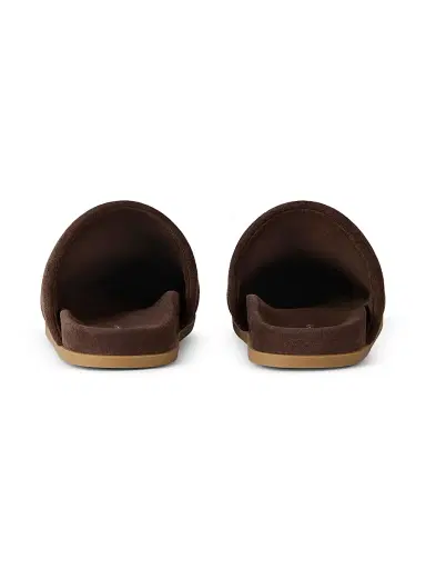 Givenchy Men's Puffy Mules in Suede - Dark Brown | Thumbnail 4