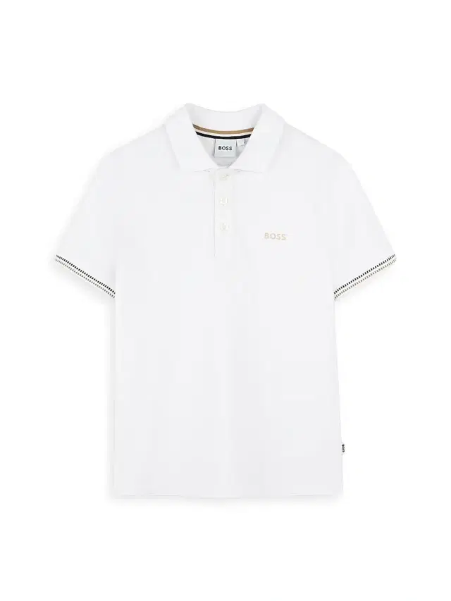 Little Boy's Logo Polo Shirt - White