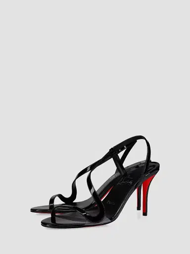 Christian Louboutin Women's Rosa 80MM Sandals - Black - Size 12 | Thumbnail 2