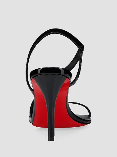 Christian Louboutin Women's Rosa 80MM Sandals - Black - Size 12 | Thumbnail 3
